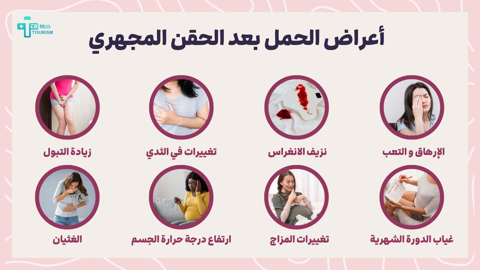 أعراض الحمل بعد الحقن المجهري