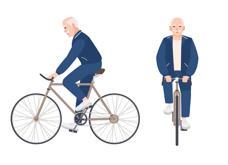 old-man-dressed-in-sport-clothing-riding-bike-flat-male-cartoon-character-on-bicycle-pedaling-elderly-cyclist-or-bicyclist-isolated-on-white-background-front-and-side-views-vector-illustration-3