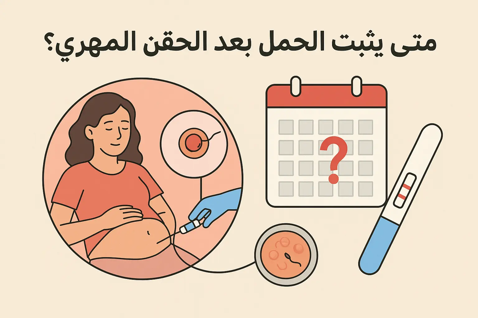 متى يثبت الحمل بعد الحقن المجهري ؟