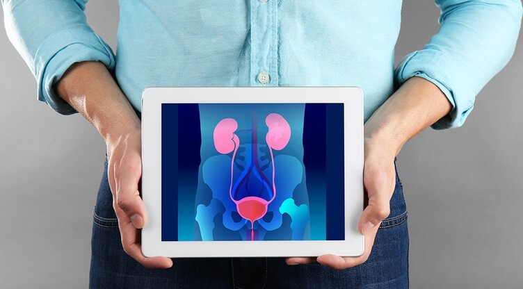 How is a cystoscopy test performed in Iran?