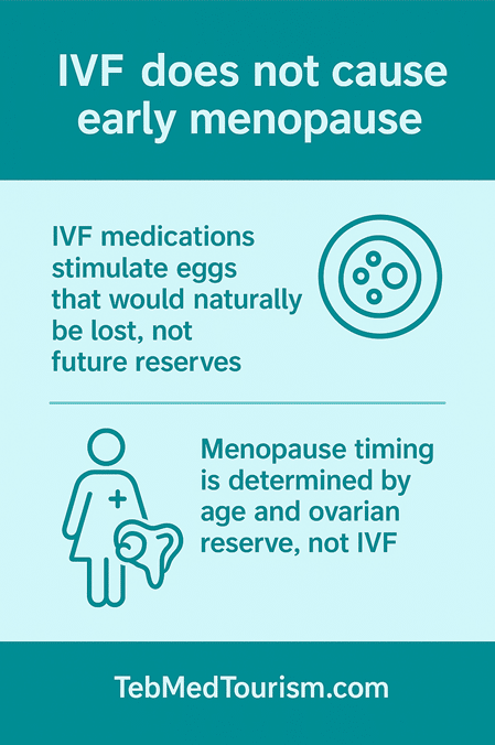 Is the effect of IVF on menopause positive or negative?