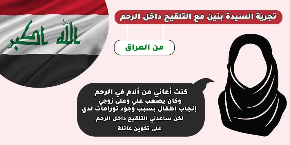 تجربة السيدة بنين من العراق مع التلقيح داخل الرحم