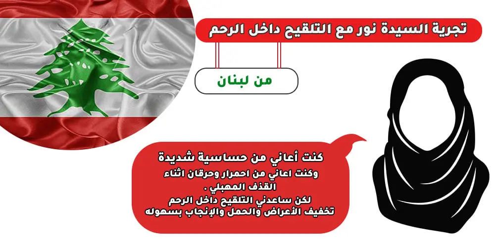 تجربة السيدة نور مع التلقيح داخل الرحم من لبنـــــان