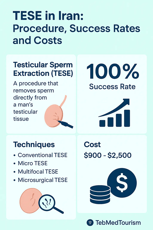 Steps to perform Testicular Sperm Extraction in Iran