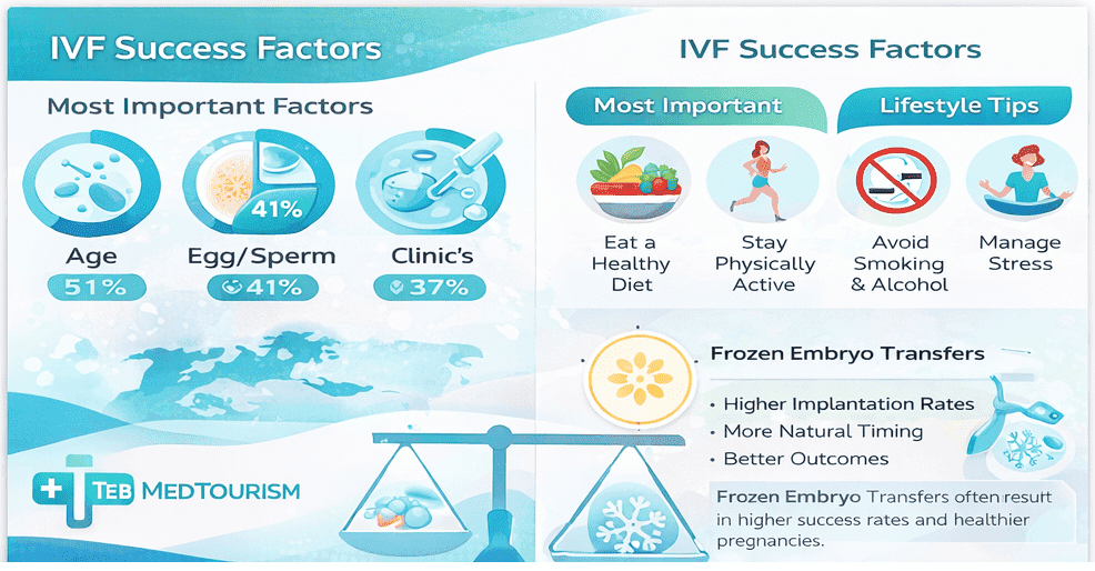 Paying attention to important factors can increase the success rate of IVF.