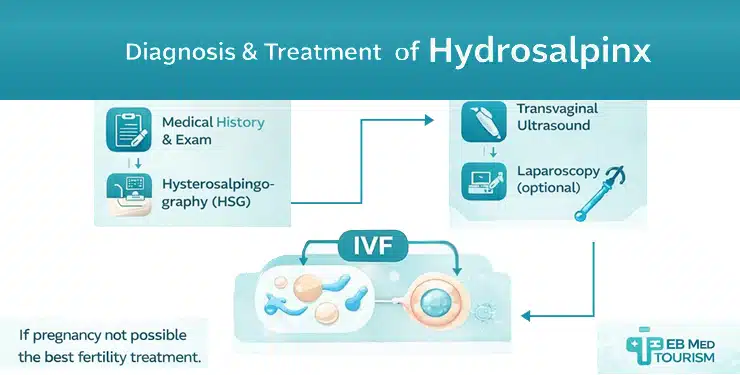 How to diagnose hydrosalpinx?