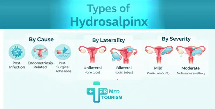 what are the Types of hydrosalpinx?