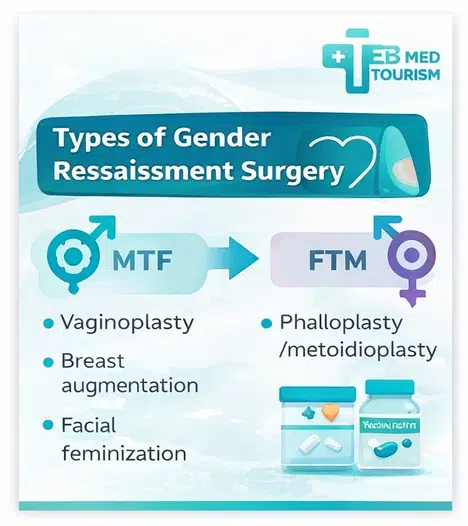 Different gender reassignment groups
