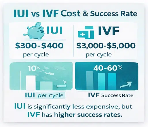 IUI vs IVF success rate