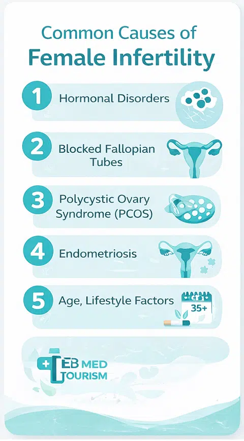 Causes of female infertility