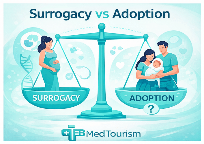 Many people are hesitant between surrogacy and adoption.