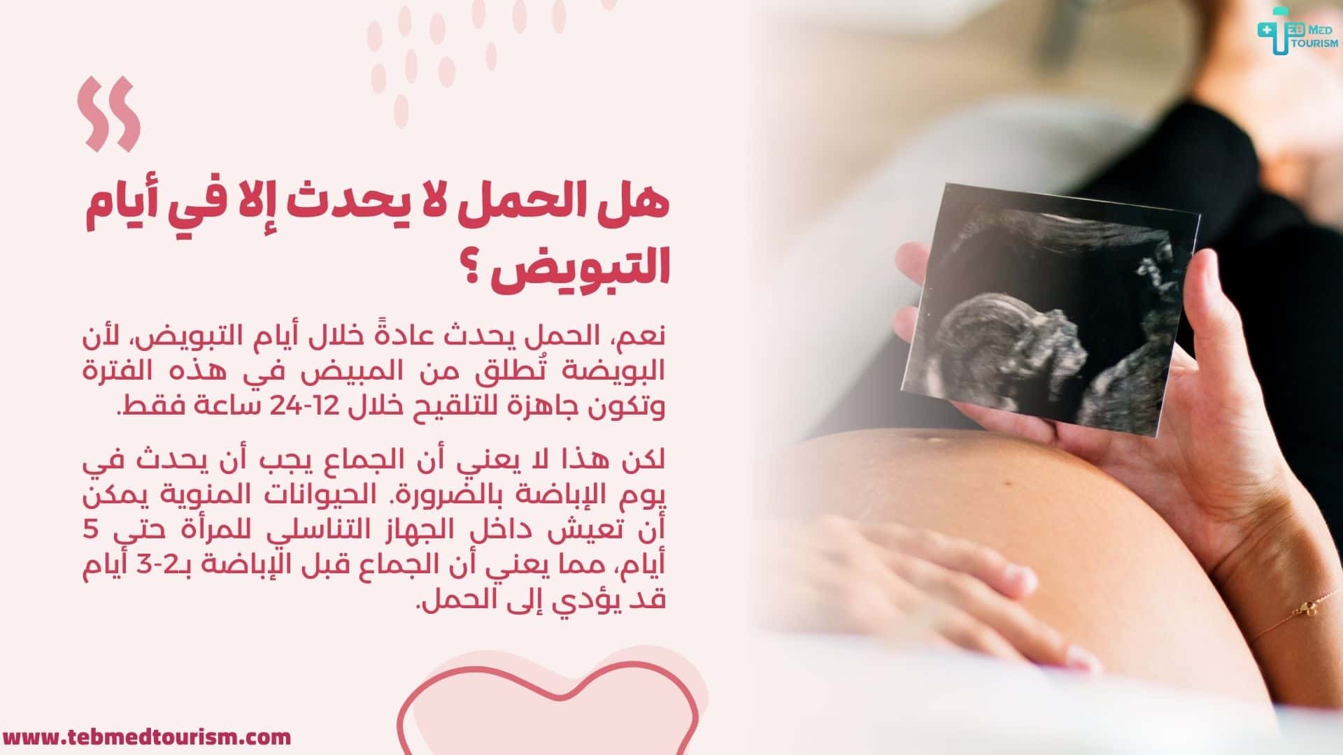 هل الحمل لا يحدث إلا في أيام التبويض ؟